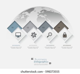 Modern Infographic Templates for Business Vector Illustration