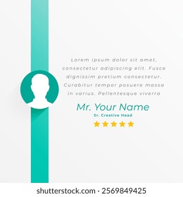 modern infographic testimonial quotation background design vector