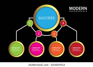 Modern infographic vector