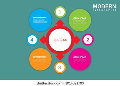 Modern infographic vector