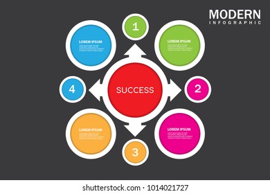 Modern infographic vector