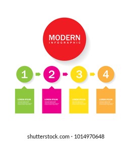 Modern infographic vector