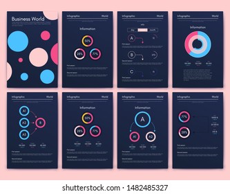 Modern infographic vector concept. Business graphics brochures. Used for workflow layout, diagram, number options, step up options, web template, infographics, websites, brochures, flyers and prints.