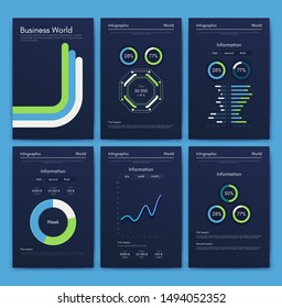 Modern infographic vector concept. Business graphics brochures. Used for workflow layout, diagram, number options, step up options, web template, infographics, websites, brochures, flyers and prints.