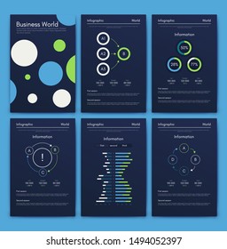 Modern infographic vector concept. Business graphics brochures. Used for workflow layout, diagram, number options, step up options, web template, infographics, websites, brochures, flyers and prints.