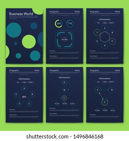 Modern infographic vector concept. Business graphics brochures. Used for workflow layout, diagram, number options, step up options, web template, infographics, websites, brochures, flyers and prints.