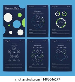 Modern infographic vector concept. Business graphics brochures. Used for workflow layout, diagram, number options, step up options, web template, infographics, websites, brochures, flyers and prints.
