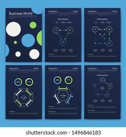 Modern infographic vector concept. Business graphics brochures. Used for workflow layout, diagram, number options, step up options, web template, infographics, websites, brochures, flyers and prints.