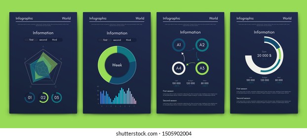 Modern infographic vector concept. Business graphics brochures. Used for workflow layout, diagram, number options, step up options, web template, infographics, websites, brochures, flyers and prints.