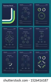 Modern infographic vector concept. Business graphics brochures. Used for workflow layout, diagram, number options, step up options, web template, infographics, websites, brochures, flyers and prints.