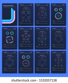 Modern infographic vector concept. Business graphics brochures. Used for workflow layout, diagram, number options, step up options, web template, infographics, websites, brochures, flyers and prints.