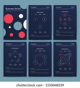 Modern infographic vector concept. Business graphics brochures. Used for workflow layout, diagram, number options, step up options, web template, infographics, websites, brochures, flyers and prints.