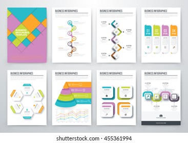 Modern infographic vector concept. Business graphics brochures. Used for workflow layout, diagram, number options, step up options, web template, infographics, websites, brochures, flyers and prints