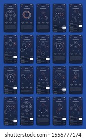 Modern infographic vector elements for business brochures. Use in website, corporate brochure, advertising and marketing. Pie charts, line graphs, bar graphs and timelines.