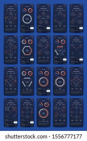 Modern infographic vector elements for business brochures. Use in website, corporate brochure, advertising and marketing. Pie charts, line graphs, bar graphs and timelines.