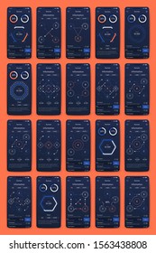 Modern infographic vector elements for business brochures. Use in website, corporate brochure, advertising and marketing. Pie charts, line graphs, bar graphs and timelines.