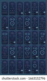 Modern infographic vector elements for business brochures. Use in website, corporate brochure, advertising and marketing. Pie charts, line graphs, bar graphs and timelines.