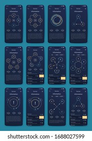 Elementos vectoriales infográficos modernos para folletos comerciales. Uso en sitios web, folletos corporativos, publicidad y marketing. Gráficos circulares, gráficos de líneas, gráficos de barras y líneas de tiempo.