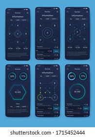 Elementos vectoriales infográficos modernos para folletos comerciales. Uso en sitios web, folletos corporativos, publicidad y marketing. Gráficos circulares, gráficos de líneas, gráficos de barras y líneas de tiempo.