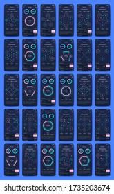 Modern infographic vector elements for business brochures. Use in website, corporate brochure, advertising and marketing. Pie charts, line graphs, bar graphs and timelines.