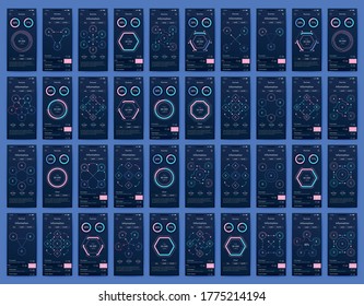 Modern infographic vector elements for business brochures. Use in website, corporate brochure, advertising and marketing. Pie charts, line graphs, bar graphs and timelines.