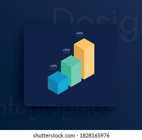 Modern infographic vector elements for business brochures. Use in website, corporate brochure, advertising and marketing. Pie charts, line graphs, bar graphs and timelines.