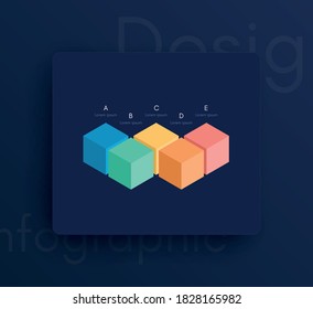 Moderne Infografik-Vektorelemente für Geschäftsbroschüren. Verwendung auf Website, Corporate Broschüre, Werbung und Marketing. Pie-Diagramme, Zeilentafeln, Strichgraphen und Zeitachsen.