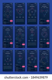 Modern infographic vector elements for business brochures. Use in website, corporate brochure, advertising and marketing. Pie charts, line graphs, bar graphs and timelines.