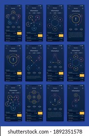 Modern infographic vector elements for business brochures. Use in website, corporate brochure, advertising and marketing. Pie charts, line graphs, bar graphs and timelines.