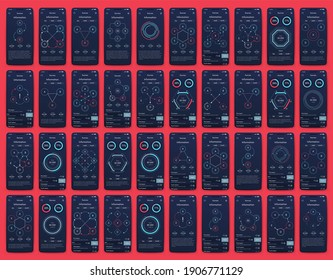 Modern infographic vector elements for business brochures. Use in website, corporate brochure, advertising and marketing. Pie charts, line graphs, bar graphs and timelines.