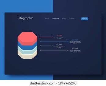 Modern infographic vector elements for business brochures. Use in website, corporate brochure, advertising and marketing. Pie charts, line graphs, bar graphs and timelines.