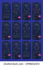 Modern infographic vector elements for business brochures. Use in website, corporate brochure, advertising and marketing. Pie charts, line graphs, bar graphs and timelines.