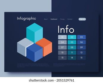 Modern infographic vector elements for business brochures. Use in website, corporate brochure, advertising and marketing. Pie charts, line graphs, bar graphs and timelines.