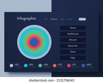Modern infographic vector elements for business brochures. Use in website, corporate brochure, advertising and marketing. Pie charts, line graphs, bar graphs and timelines.