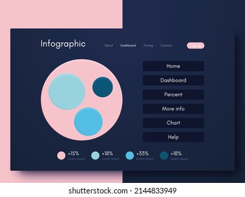 Modern infographic vector elements for business brochures. Use in website, corporate brochure, advertising and marketing. Pie charts, line graphs, bar graphs and timelines.