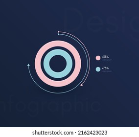 Modern infographic vector elements for business brochures. Use in website, corporate brochure, advertising and marketing. Pie charts, line graphs, bar graphs and timelines.