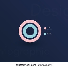Modern infographic vector elements for business brochures. Use in website, corporate brochure, advertising and marketing. Pie charts, line graphs, bar graphs and timelines.