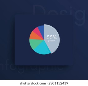 Modern infographic vector elements for business brochures. Use in website, corporate brochure, advertising and marketing. Pie charts, line graphs, bar graphs and timelines.