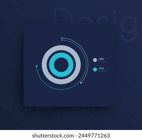 Modern infographic vector elements for business brochures. Use in website, corporate brochure, advertising and marketing. Pie charts, line graphs, bar graphs and timelines.
