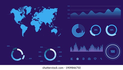 4,281 Modern modern infographic vector template with statistics graphs ...