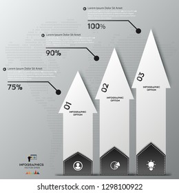 Modern  infographics 3 options. , steps, parts. Can be used for workflow layout, diagram, step by step infographics, graph, chart, diagram, web design