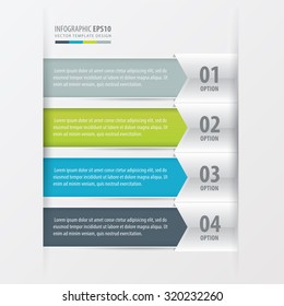Modern infographics banner. 4 Color