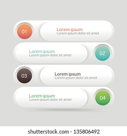 Modern infographics banner. Used in workflow layout, diagram, web design, number options. Vector illustration