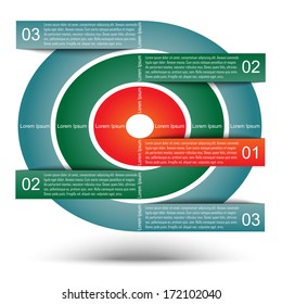 Modern info-graphics banner. Vector illustration. Can be used for work flow layout, web design, business plan, info graphics.