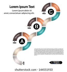 modern  infographics  banner.presentation template ,can be used for work flow chart, diagram, number options  or web design,vector illustration