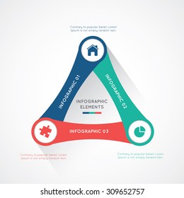 Modern infographics, business options banner, can be used for diagram, circle cutout lines, number options, illustration.