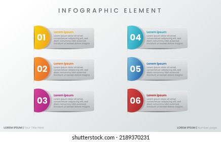 Modern Infographics Business Presentation element