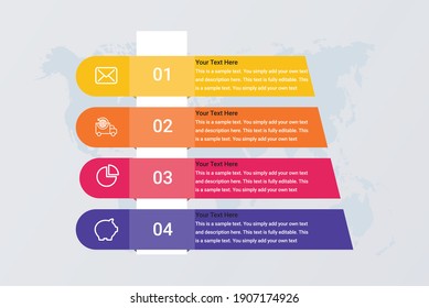 
Modern Infographics Business Step Options Vector Image.