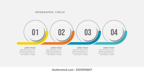 Modern infographics business template design