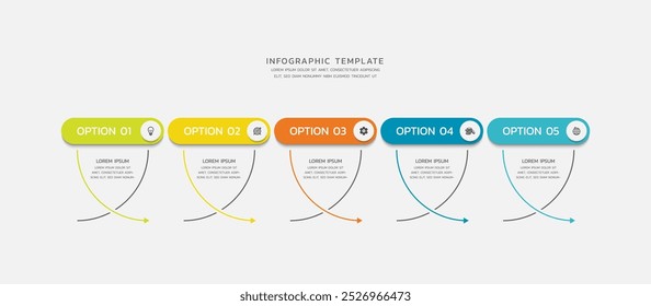 Modern infographics business template design